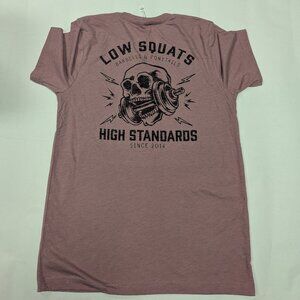 Barbells And Ponytails "Heavy Metal" Crewneck Tee T-Shirt Sz M